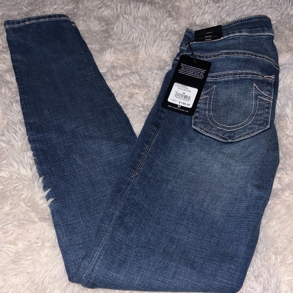 True Religion Halle Women's Blue Skinny Jeans